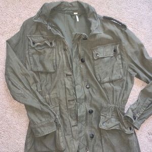 Free People Green Jacket